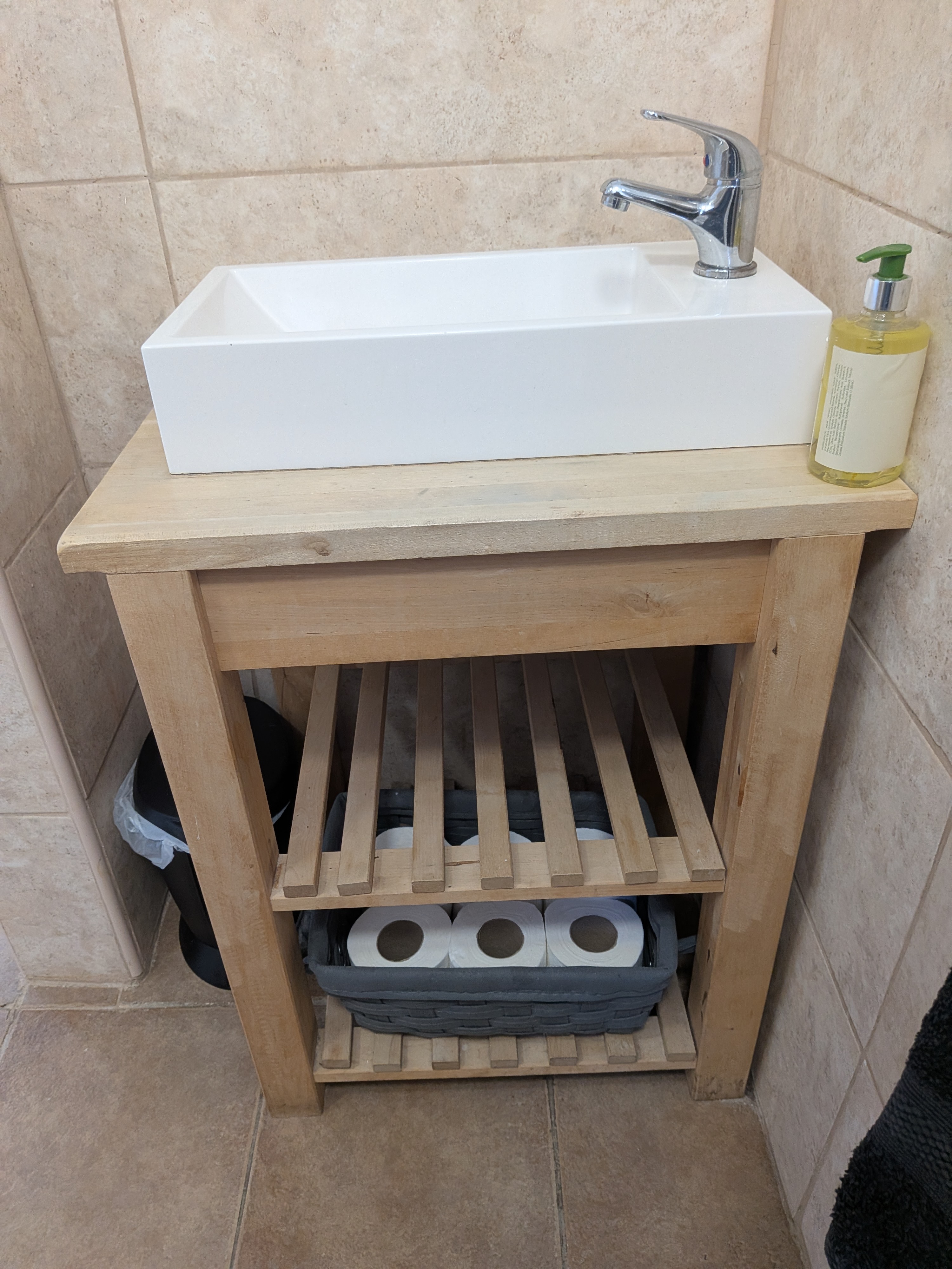Bathroom sink in the ensuite