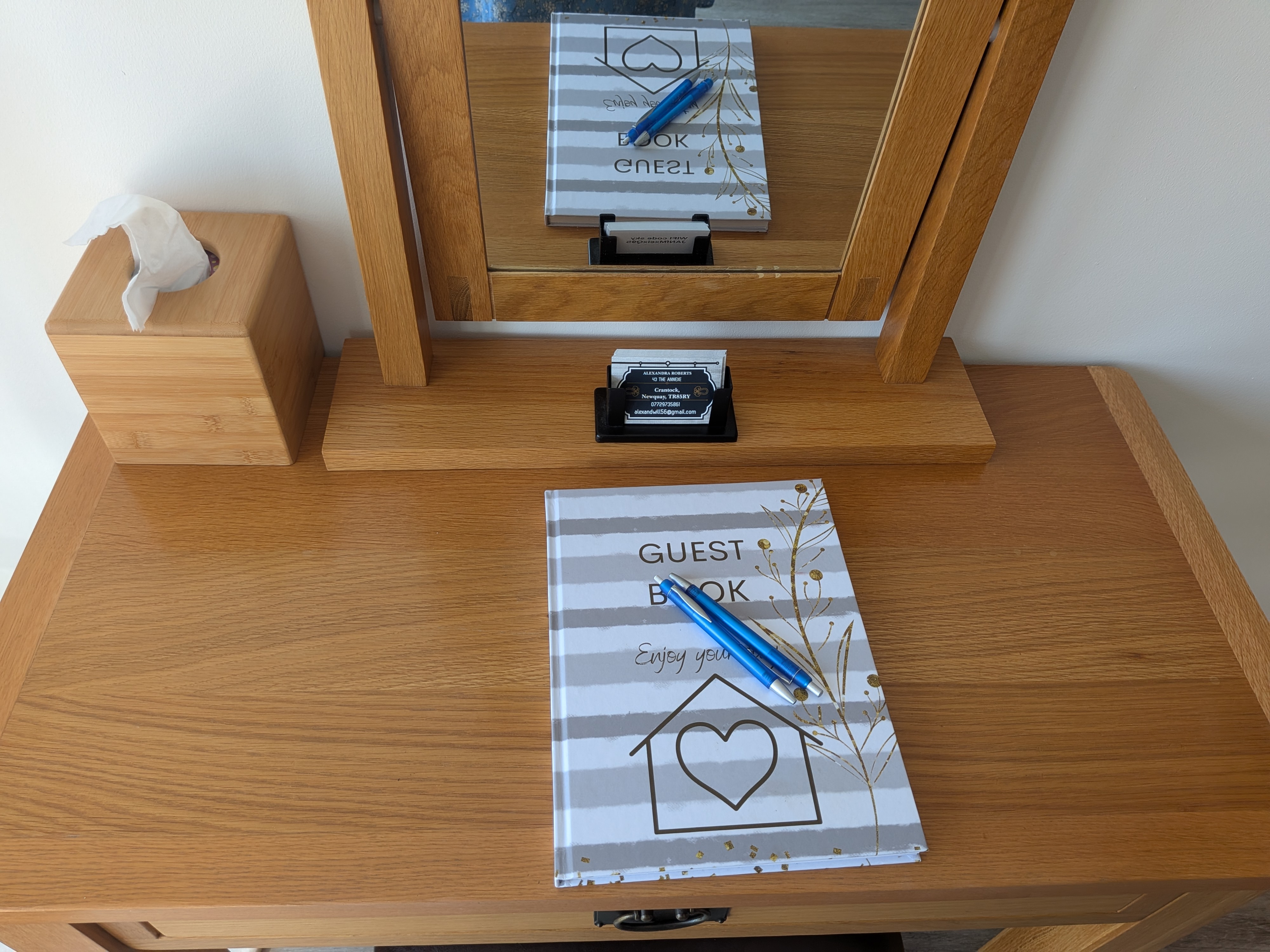 Guestbook left for visitors at 43 The Annexe