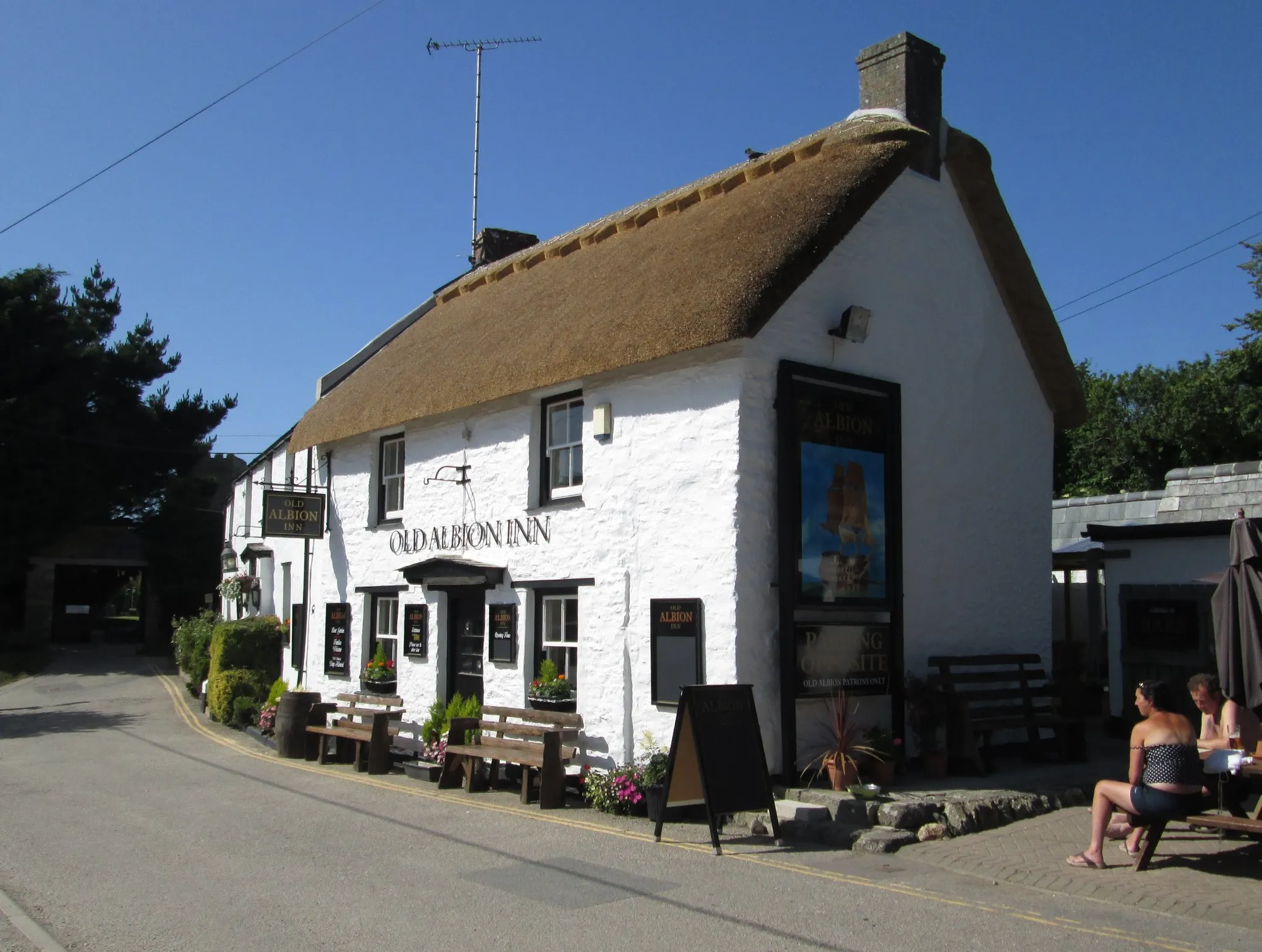 The Old Albion pub in Crantock