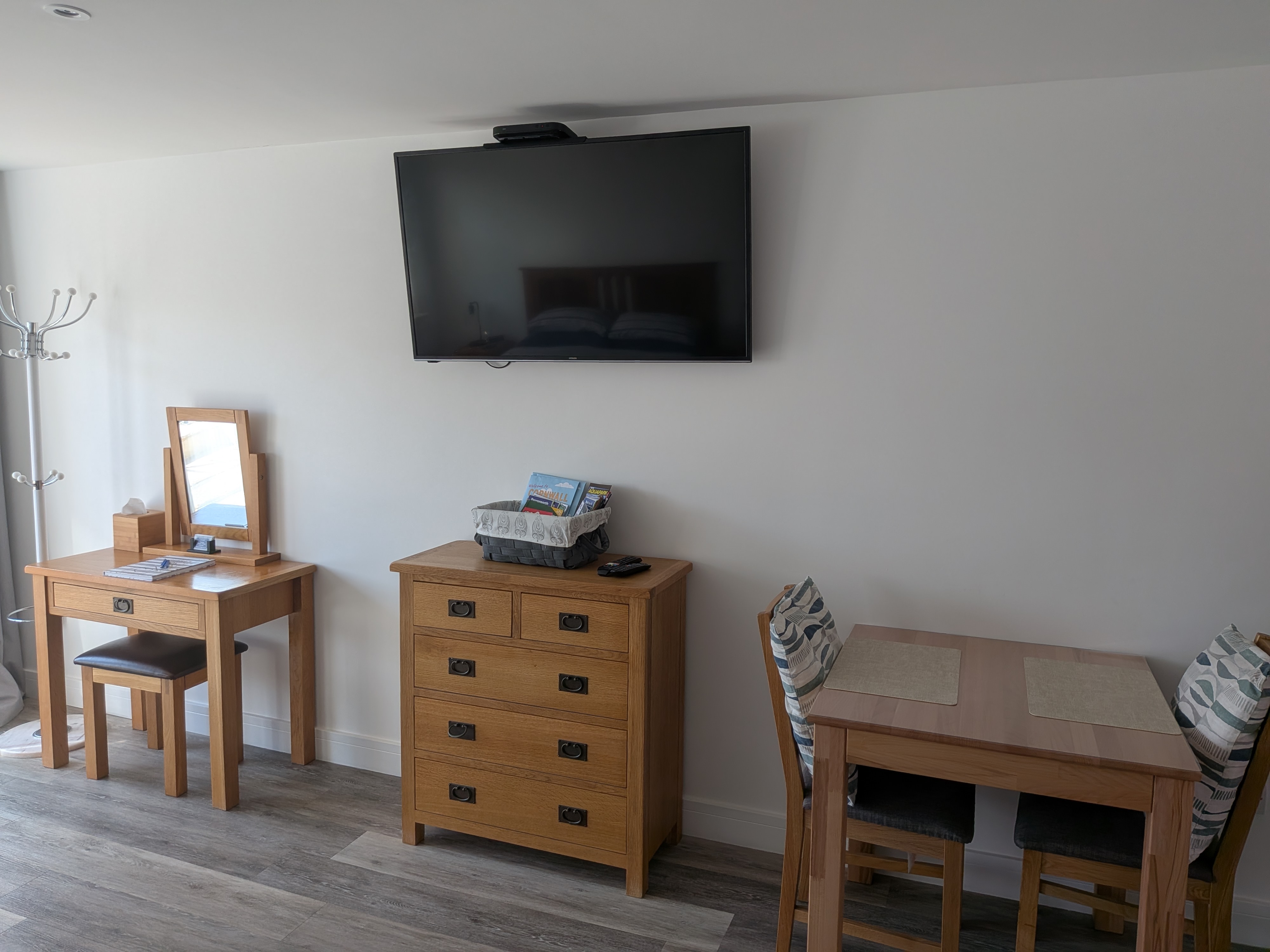 Flat screen television in the studio